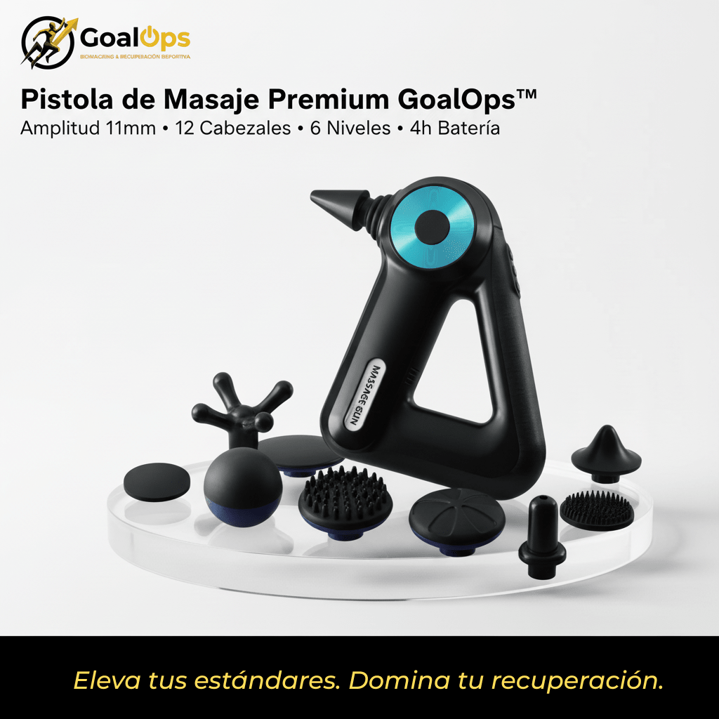 Pistola de Masaje "Premium" GoalOps™ | Recuperación y Rendimiento