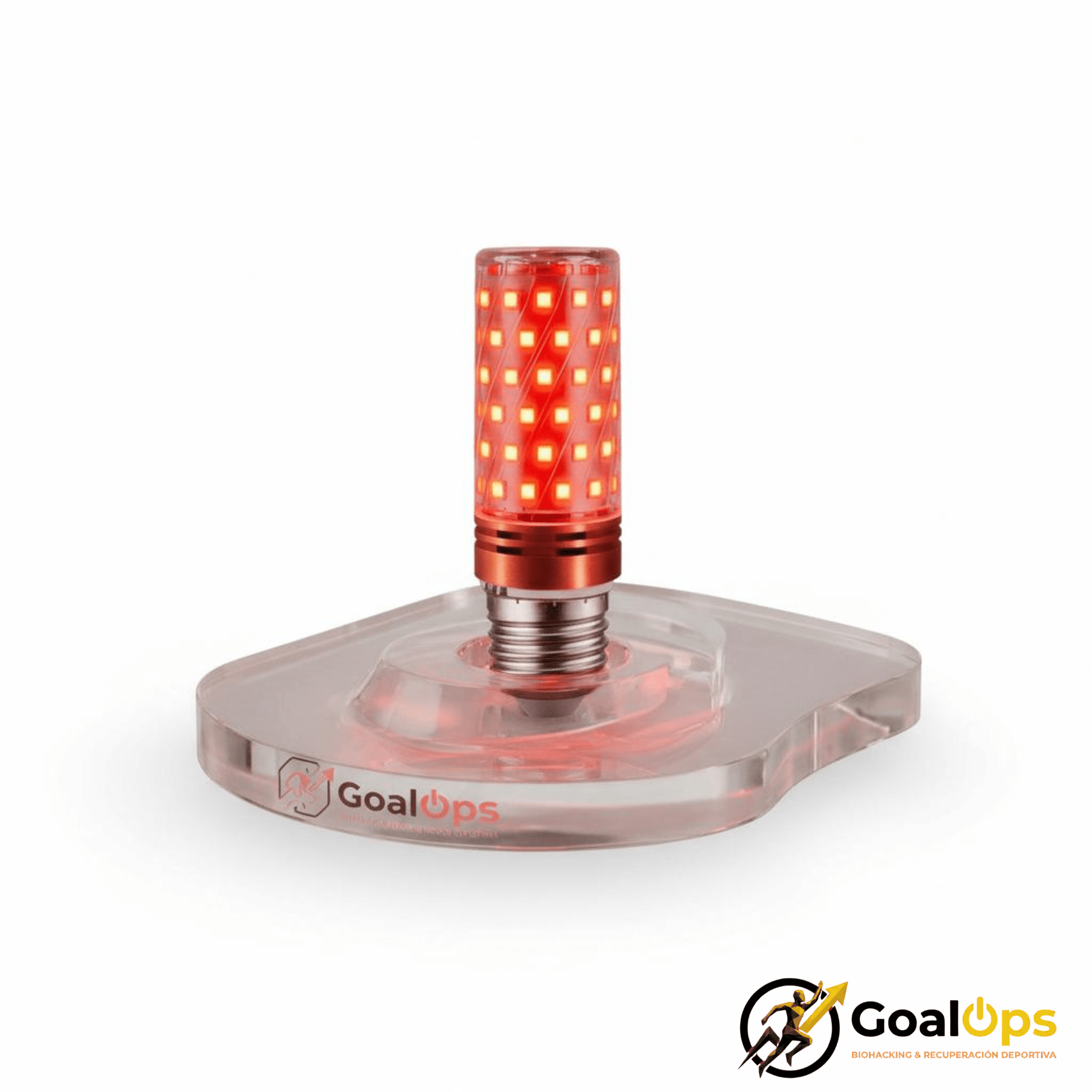 Bombilla LED de Espectro Rojo Goal0ps | Iluminación Circadiana para Recuperación Nocturna