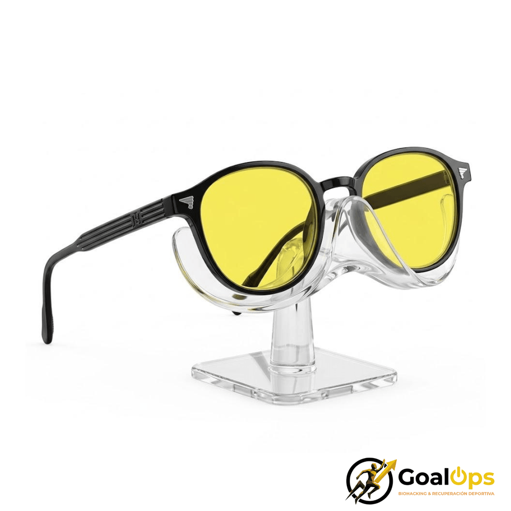 Gafas "Oval" Biohacker Anti-Luz Azul Goal0ps | Optimización del Sueño y Filtro UV