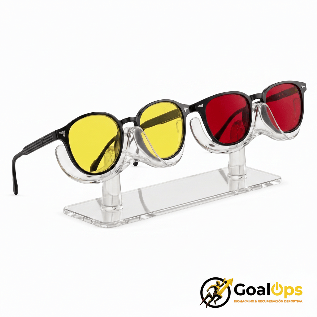 Pack gafas con logo GoalOps definido